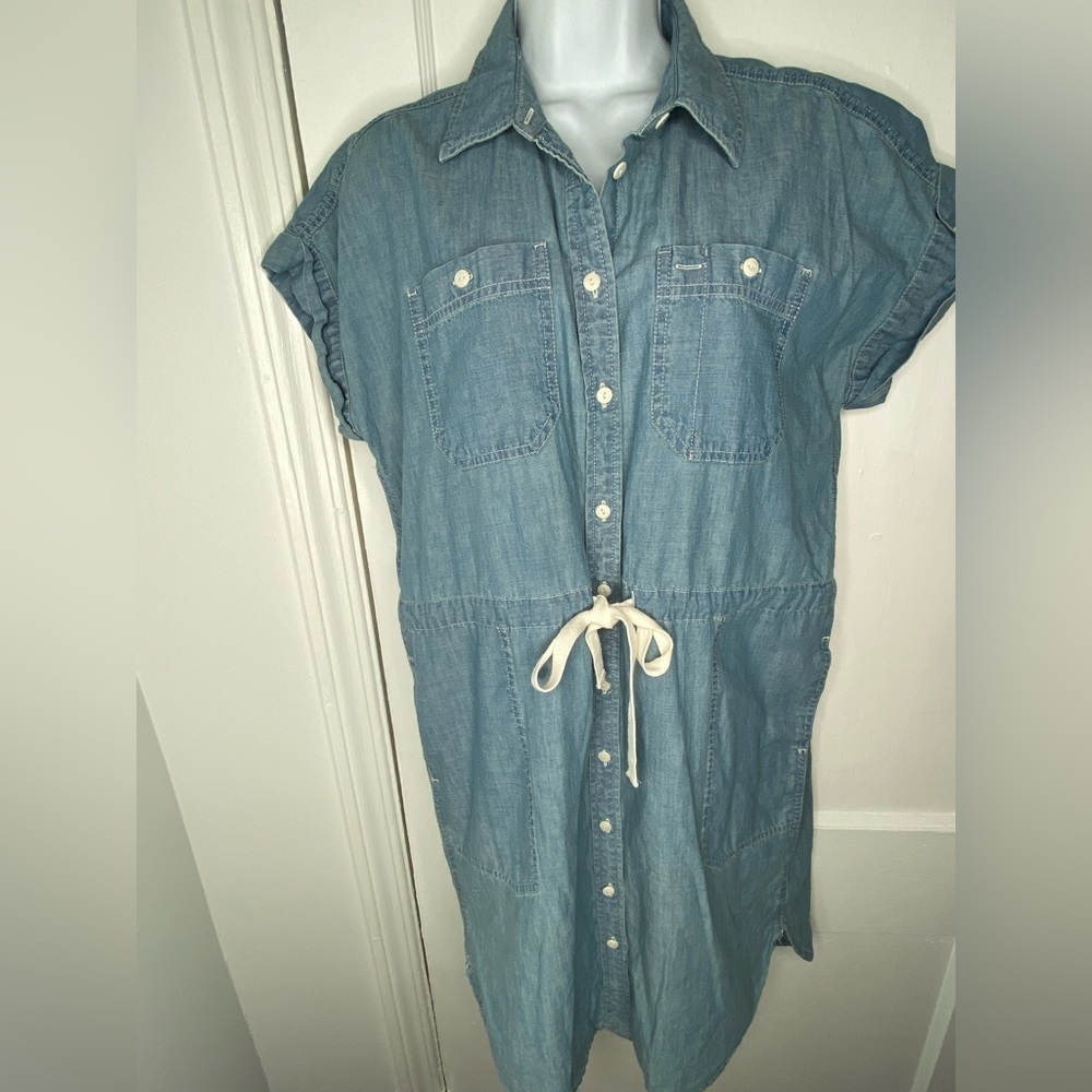 Lauren Ralph Lauren Chambray Short Sleeve Shirtdress 8